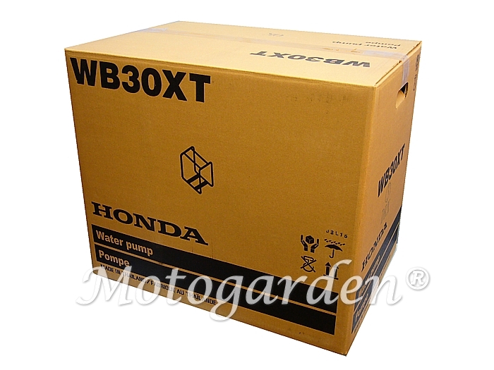 Imballo Honda WB30XT, con sigle Honda.